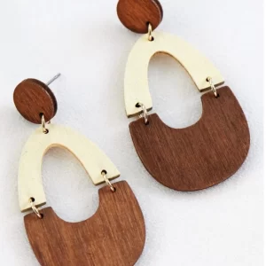 Wood Boho Earrings