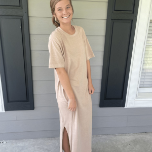 Tan Teacher Dress
