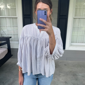 Button Down Blouse Top