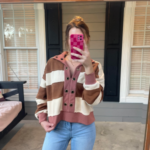 Brown/ Mauve Pullover