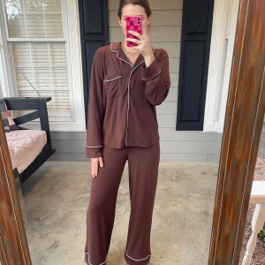 Brown Pj Set