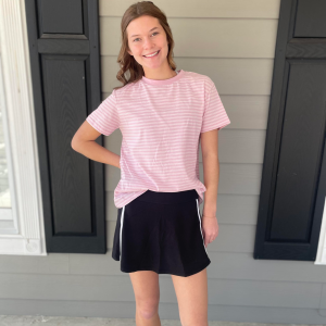 The Basic Pink Stripe Tee